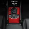 BDN1 Adesivo Decorativo Superiore in Camoscio per Mazda 3 Axela BP 2019 2020 2021 2022 2023 2024 2025 Pannello Cambio Automatico Auto con Pulsante Sportivo