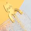 304 Stainless Steel Cat Spoon Creative Cartoon Cute Design Coffee Mixing Dessert Spoon Hanging Cup Spoon Durable Rustproof