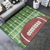 Amerikanischer Football Sportteppich für Jungenzimmer, Kinderzimmer und Wohnzimmer Teppich, Rutschfeste Sportbodenmatte