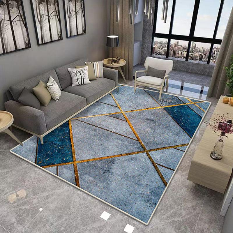 Nordic Geometric Household Carpets for Living Room Decorative Rug Carpets for Bed Room Washable Non-slip Floor Mat Dining Room
