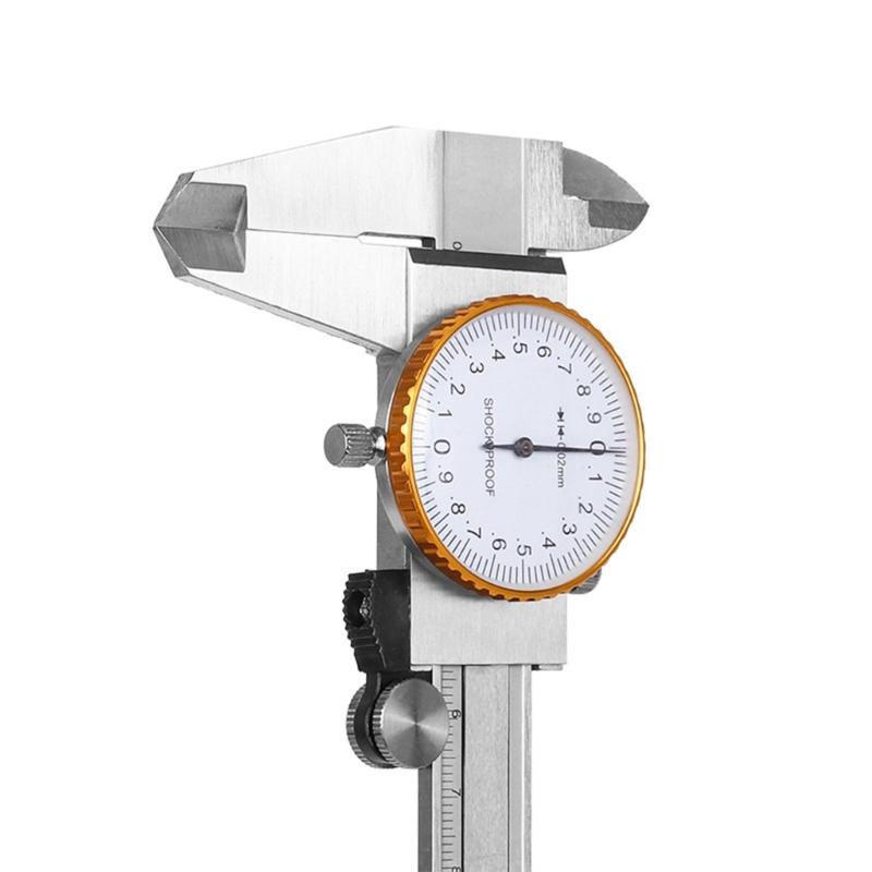 

Stainless Steel Vernier Caliper Caliper Measuring Tool with Gauge 0-150mm Shockproof Manual Micrometer for Measurement 1