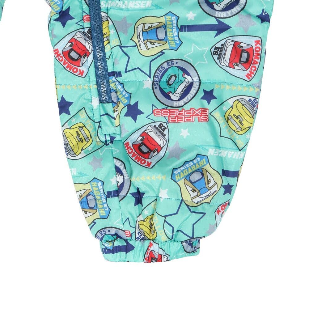 Marie Claire Kids' Snow Jumpsuit, Shinkansen, Perfect for Snow Play, Water-Repellent, Padded, Fleece-Lined, Hooded, 144350, Green, MNT 90