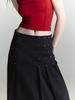 Half Devils Hybrid Multi-Pleated Skirt_Black