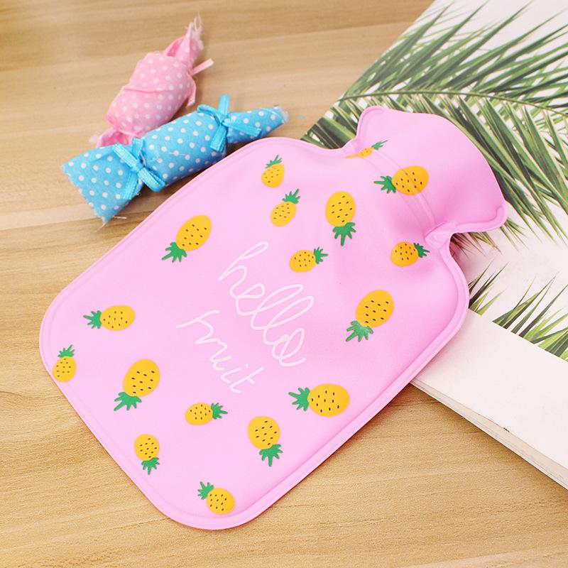 Cartoon Hot Water Bottle Fruits Version Of The Small Fresh Water Injection Explosion-proof Children Mini Portable Hot Water Bag