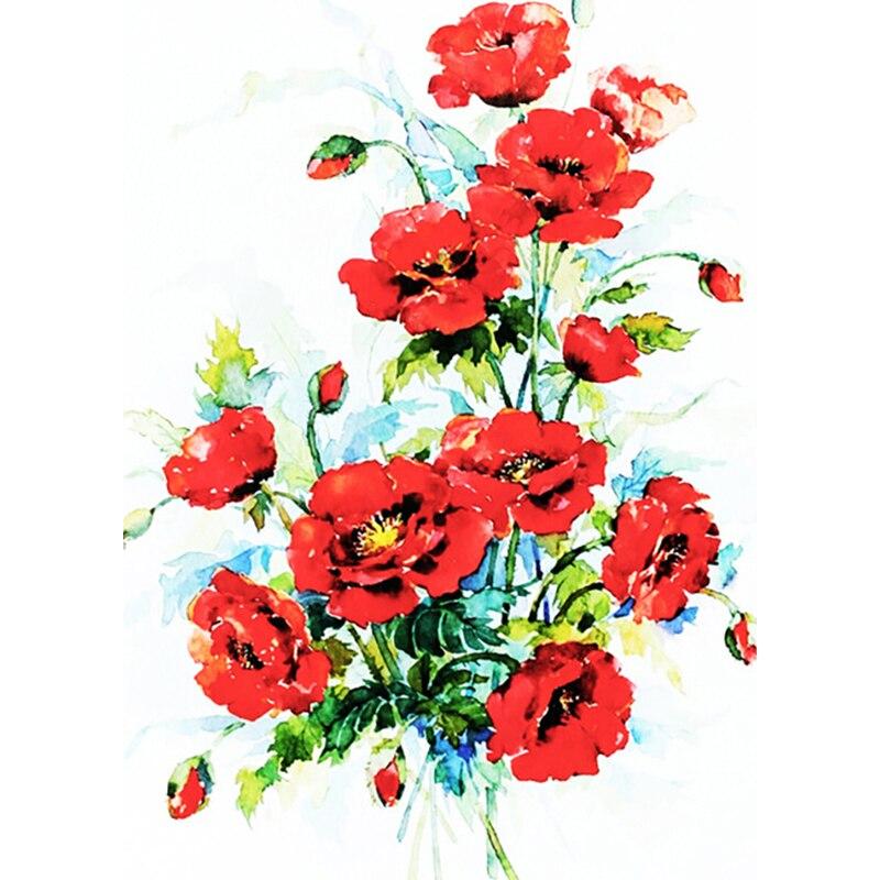 

Новый 5D DIY алмазная живопись цветы Алмазная вышивка полная круглая дрель стразы ремесла декорации домашний декор художественный подарок Full Round 20x30CM