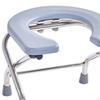 Elderly Squat Toilet Seat Stool Commodes Chair, Washable Frosted Board, Portable Folding