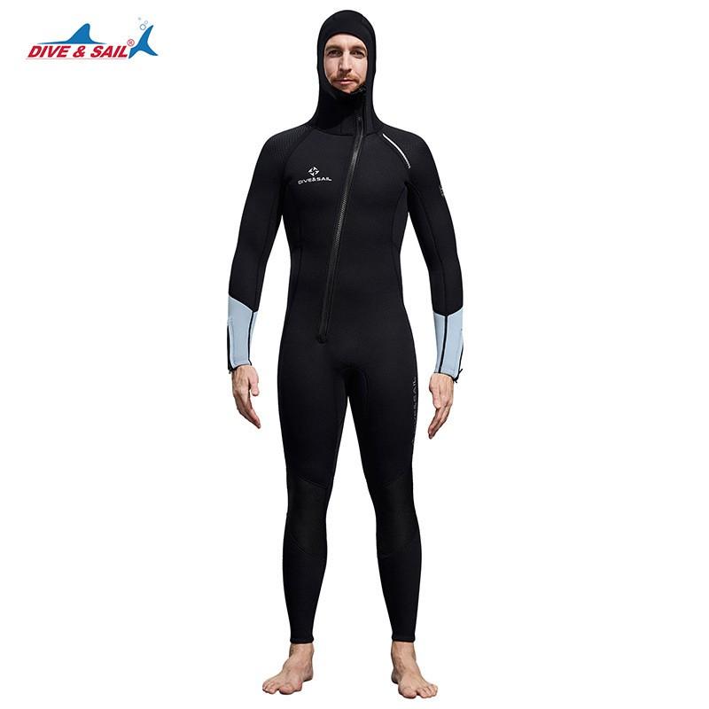 

Diving Suit 3MM One-piece Hooded Thick Warm Women s Long-sleeved Cold-proof Snorkeling Surfer M