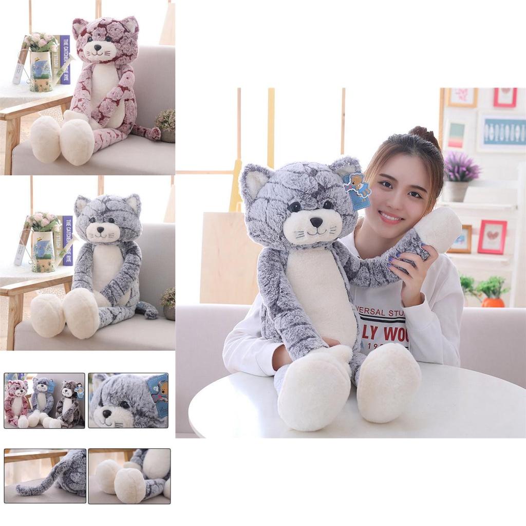 Adorable Large Cat Plush Toy Soft Cute Stuffed Doll Perfect For Christmas Gift