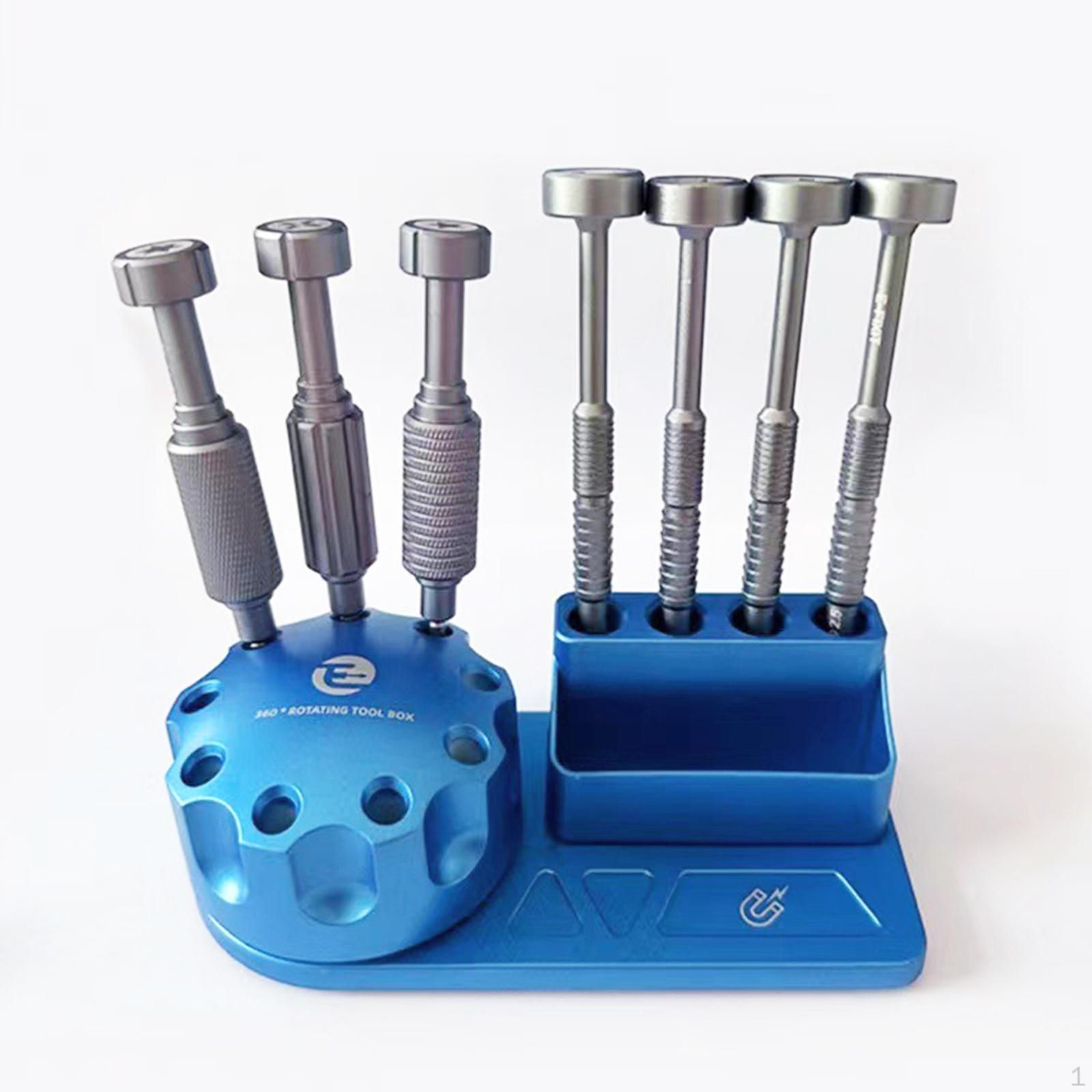 

Подставка для отвертки, прочный держатель инструментов для ремонта, настольный ящик для хранения синий