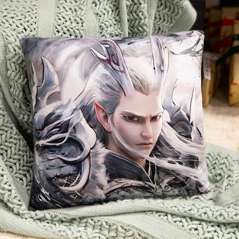 

Подушка с принтом мальчика-демона Нэчжа, офисная подушка, домашняя диванная подушка, плюшевая игрушка 38cm