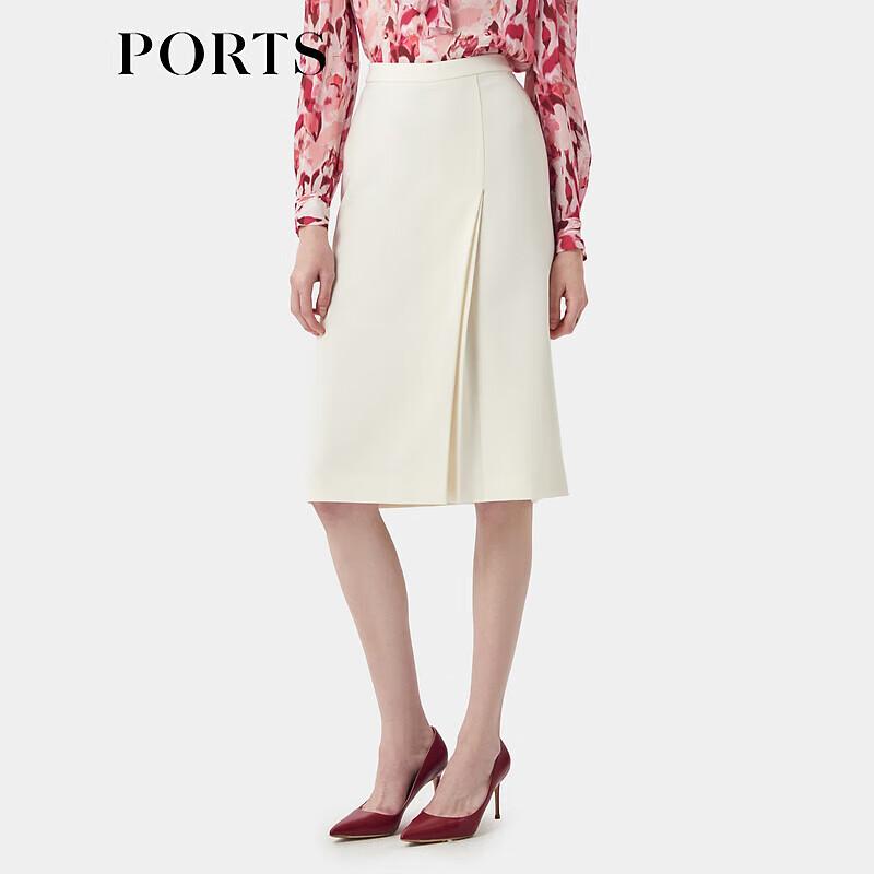 PORTS Elegant Pleated Midi Skirt