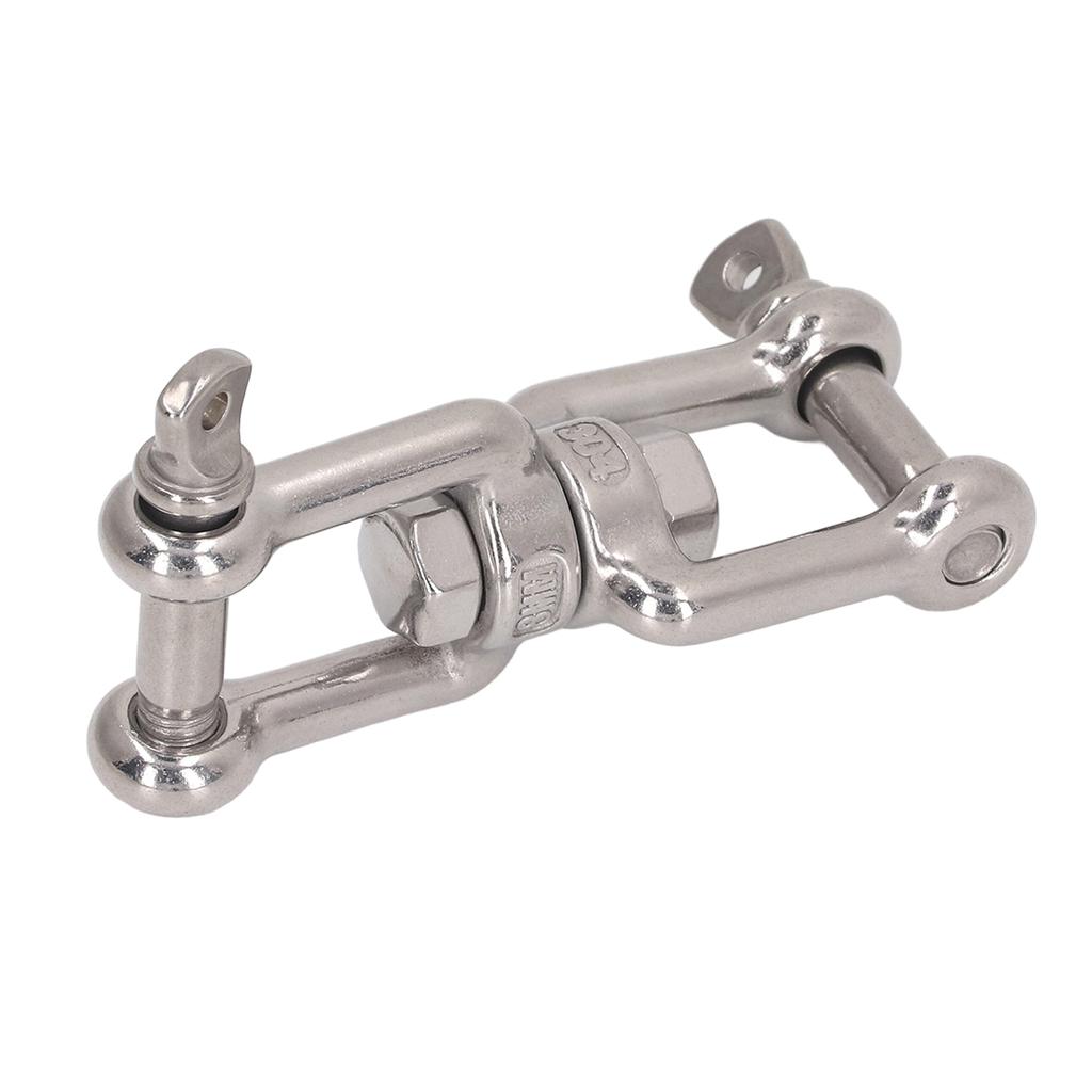 304 Stainless Steel Double Jaw Shackle Rustproof Universal Jaw Anchor Connector for Hardware