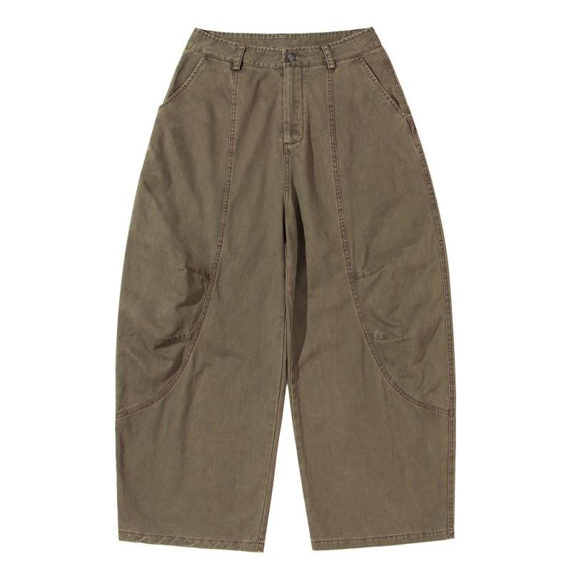Japanese Retro Washed Patchwork Cargo Pants