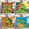T-Teenage M-Mutant N-Ninja T-Turtles Animation Pillow Case Square Pillow Bedroom Sofa LeisureCarLivingRoom Home Decoration 40X40