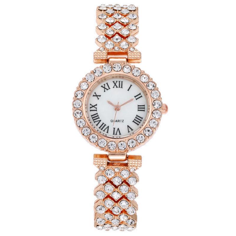 

Roman Pattern Diamond Ladies Quartz Bracelet Watch Factory Direct Price