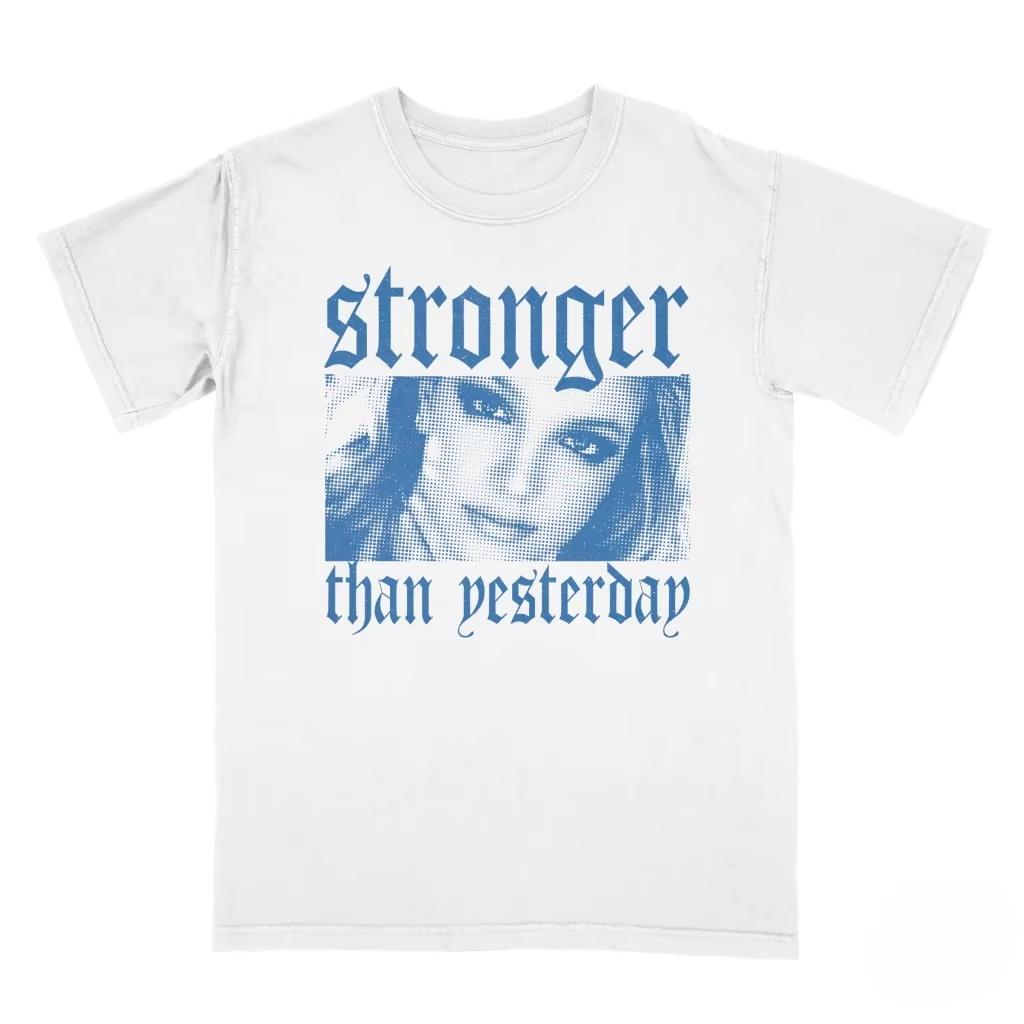 Britney Spears Men's Cotton Shirt Y2k Portrait Graphic O-neck Shirts Summer Hip Hop Fashion Streetwear Daily Wear Cool Top