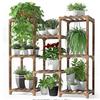 INS Antiseptic Wood Plant Stand: Movable Flower & Succulent Rack for Indoor/Outdoor Use