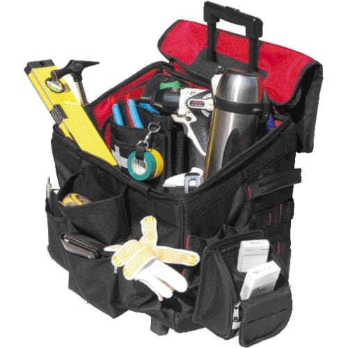 SK11 Work Carry Bag, Tool Bag with Casters and Pockets, Holds Up To 8kg (SW-CAR)