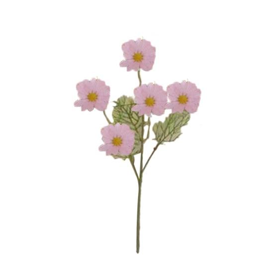 Artificial Flowers 5 Heads Faux Silk Wildflowers with Stems Fake Spring Flower Bouquet for Home Wedding Garden Vase Decor