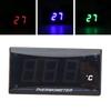 Water Temp Gauge DC12V LCD Screen Motorcycle Water Temp Meter Digital Display with 18mm Sensor Adapter for Modification