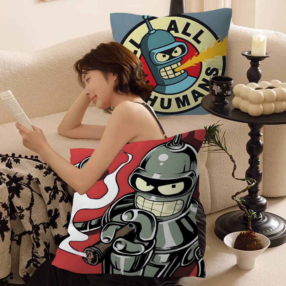 Animated Futuramas 45*45cm Cushion Cover Pillow Cover Decor Pillowcase Home Pillowcase for Couch Pillow