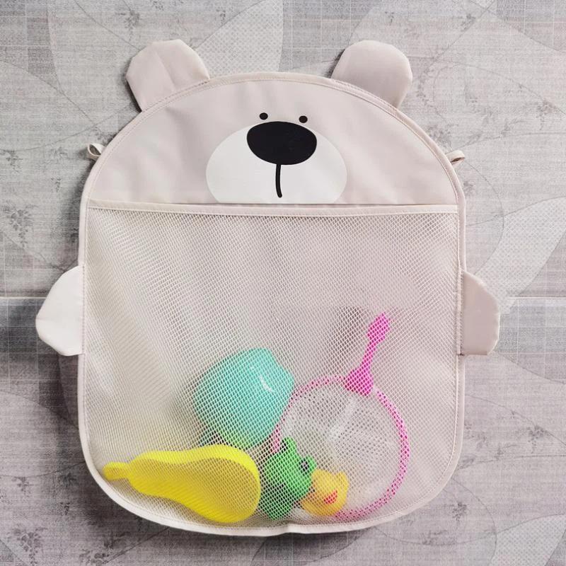 Mother Kids Baby Bath Toys Storage Bag Strong Suction Cups Bath Game Bag Bathroom Organizer Water Toys Storage Net Bag Baby Item