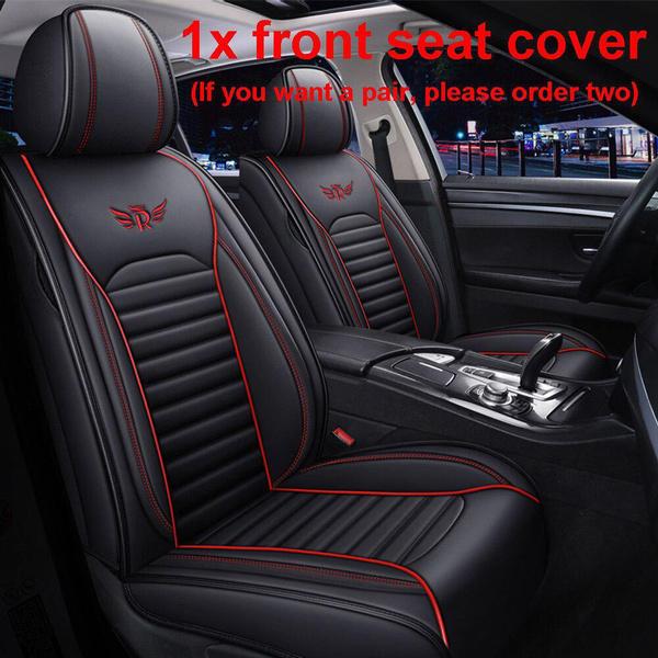 Universal Car Seat Cover Luxury Car Single Front Seat Mat PU Leather Full cover Cushion Protector Cover