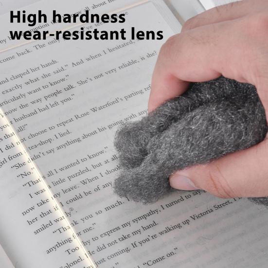 Yousheng Buchlampe Wiederaufladbar Klare LED Flache Leselampe Dimmbare Panelplattenlampe mit 3 Farben und Timer Vollseitenlicht für Leser Buch