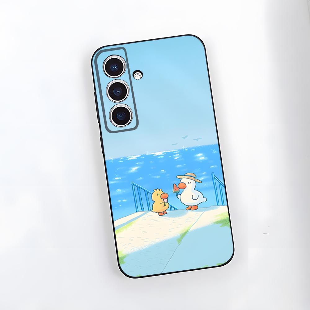

Cute Cartoon Duck Phone Case For Samsung S26 S25 Plus S20 S20 Plus S22 Ultra S23 FE S21 Plus S21 Ultra Soft Cover Samsung S20 FE