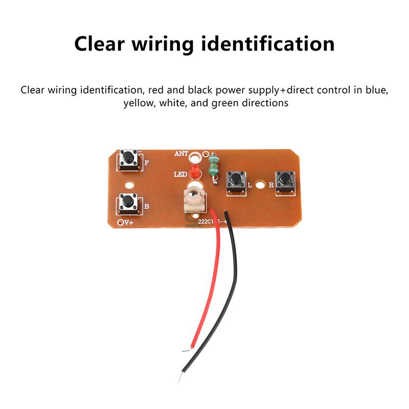 Four-Channel Rc Remote Control Module Diy Rc Car Transmitter Receiver Board 27Mhz Long Range High Power Motor Controller