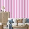 Powder Pink, White and Purple Striped Wallpaper for Living Room and Bedroom 50x1000