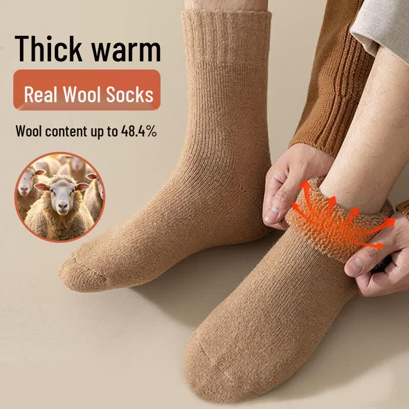 Thermal Wool Blend Mid-Calf Socks