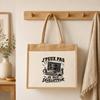 Sac Cabas Jute avec Poche J’peux pas je suis Développeur J'peux pas minimaliste | Toile de Jute et Coton 21 L Fond Plat Anses 65 cm