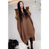Designed Loose Casual Dress Autumn Fashion Versatile Solid Color Mid-length Skirt