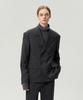 Rerhee Men Stripped Double Breasted Jacket
