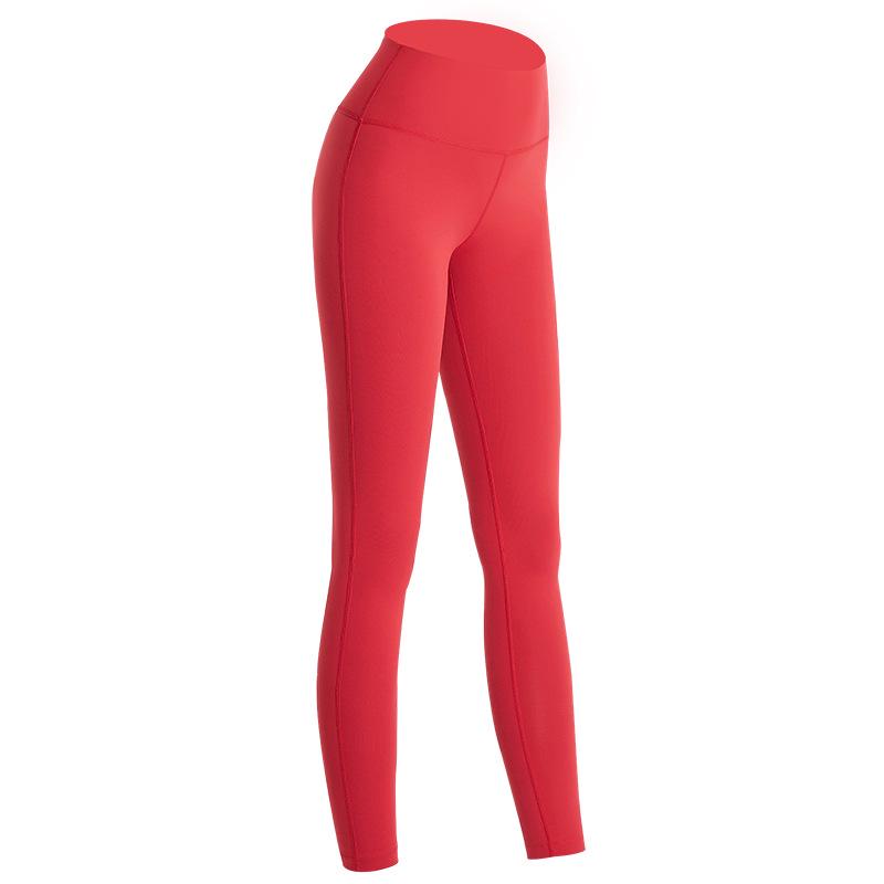 Women s High-Waist European & American Style Quick-Dry Running Yoga Pants - 9-Point Length, High Elasticity, Perfect for Outdoor Sports.