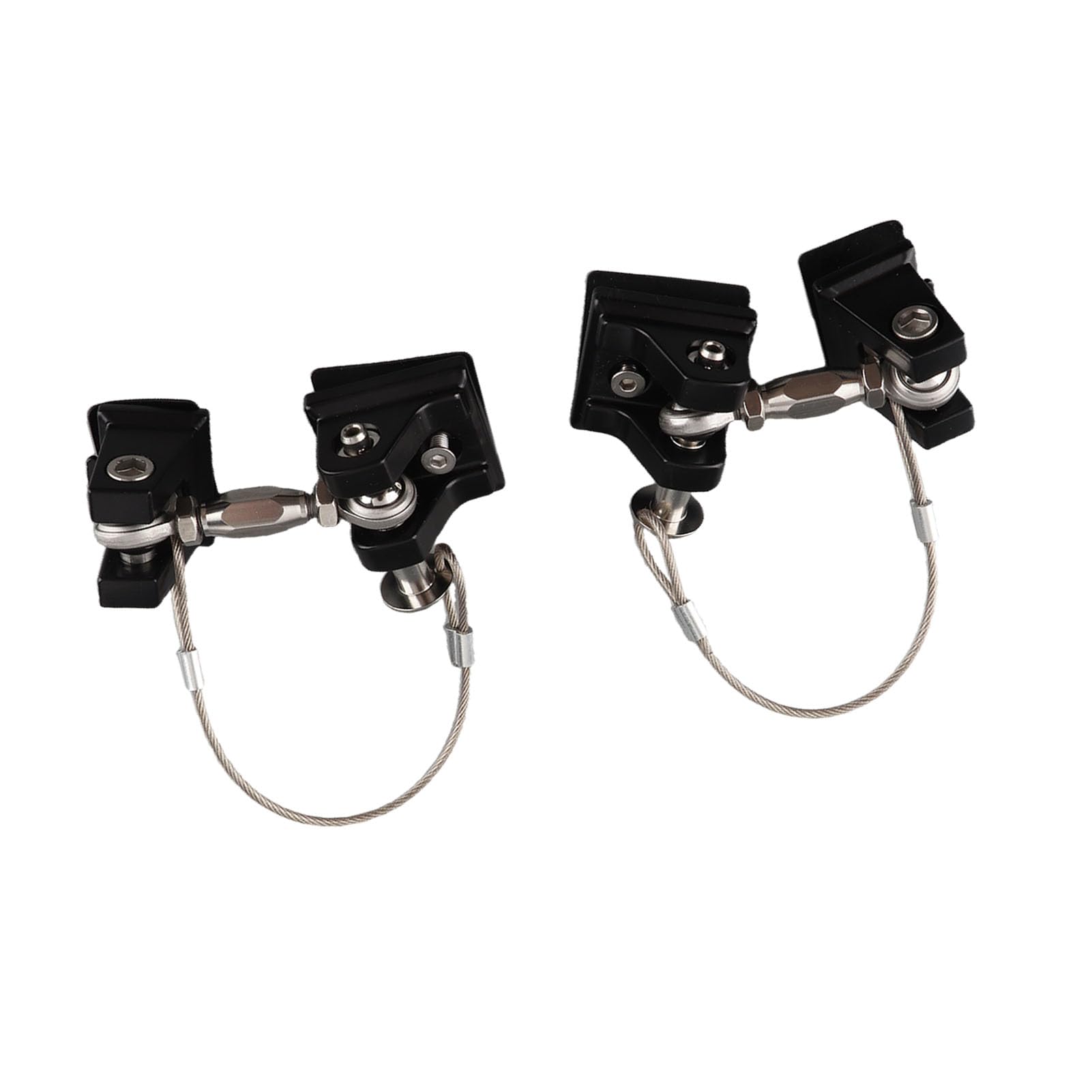 Qiilu Anti-Theft Hood Latch Lock Hood Catch Lock Kit for Wrangler JK 2007-2017