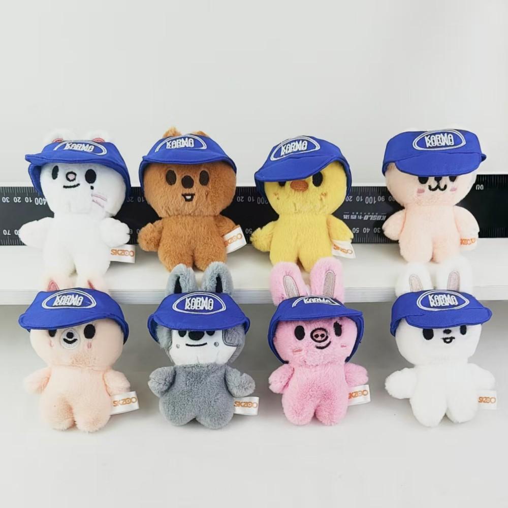 Neuer SKZOO Schlüsselanhänger Plüschtier Stray Kids KARMA Plüschtier Puppe SKZ Kuscheltier Kinderspielzeug, Bangchan, Felix, Hyun Jin Fan-Geschenk