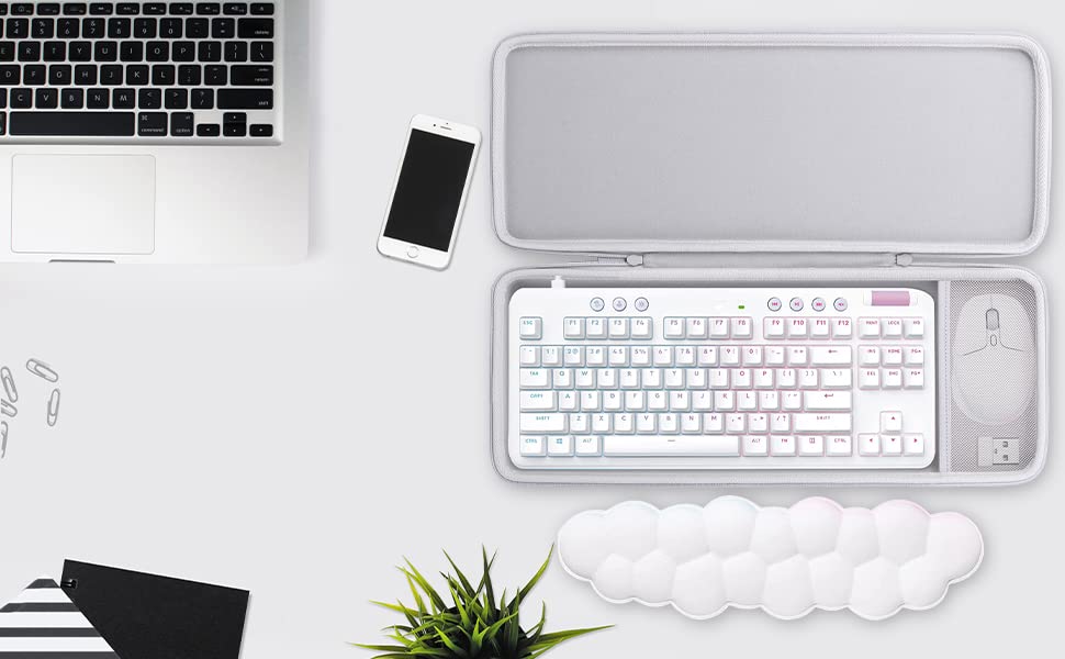 co2CREA Storage Case for Logitech G G713/G715 Gaming Keyboard, Wired/Wireless, and Mouse (Case Only)