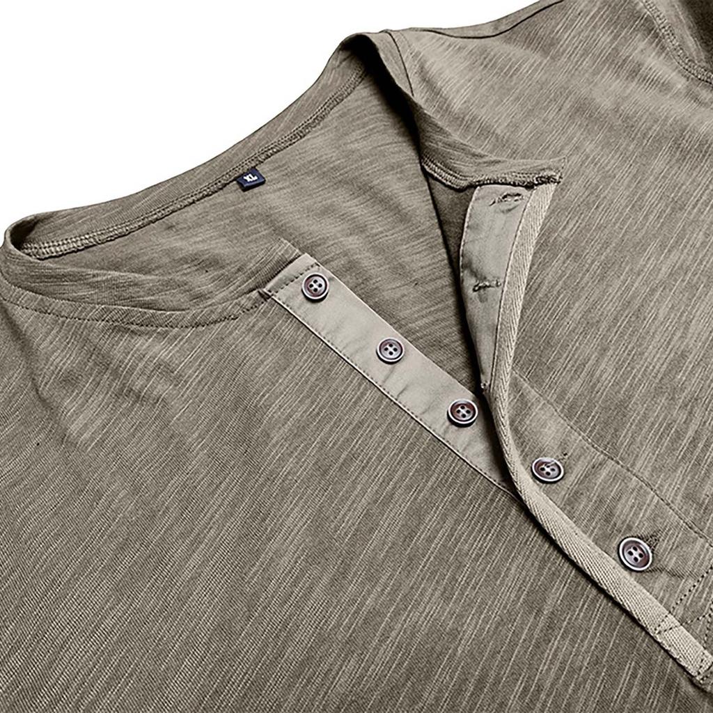 Herren Button Revers Farbige Baumwolle Langarm Basic Herren Oberteil