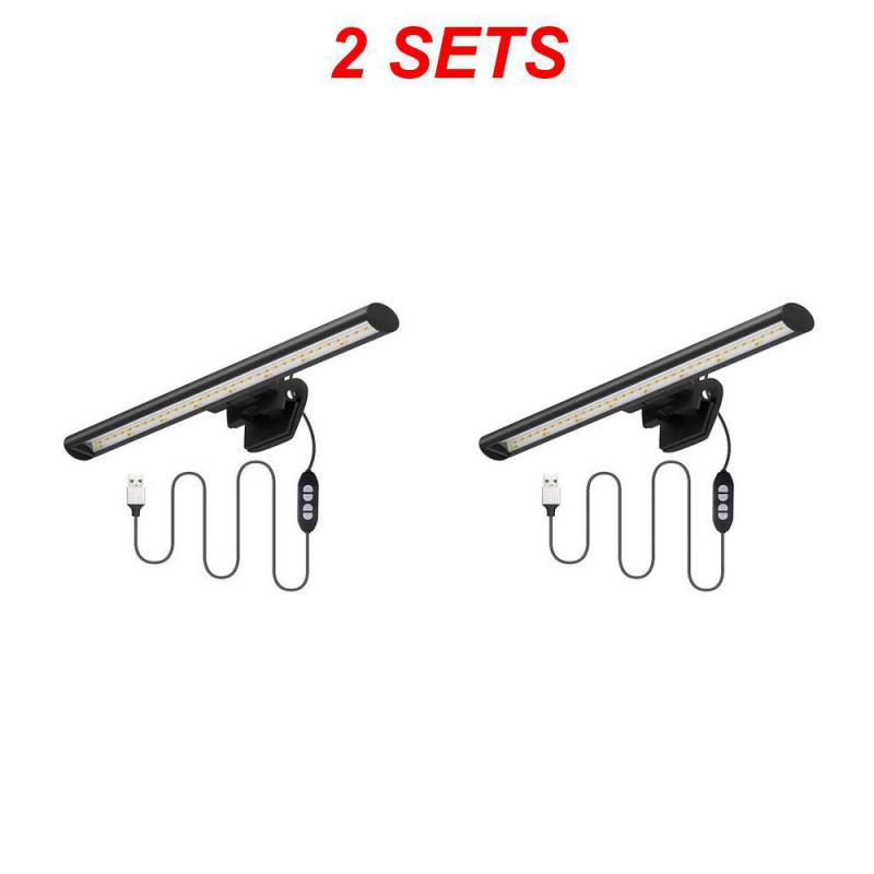 Computer Monitor Light Bar Remote Control Multiple Screen Lamp USB Powered, E-Reading LED Hanging Light for Office/Home