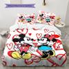 Sweet and Heart-themed Mickey & Minnie Couple Patterns – The Perfect Choice for Decorating A Child's Bedroom. Warm Bedding Set.