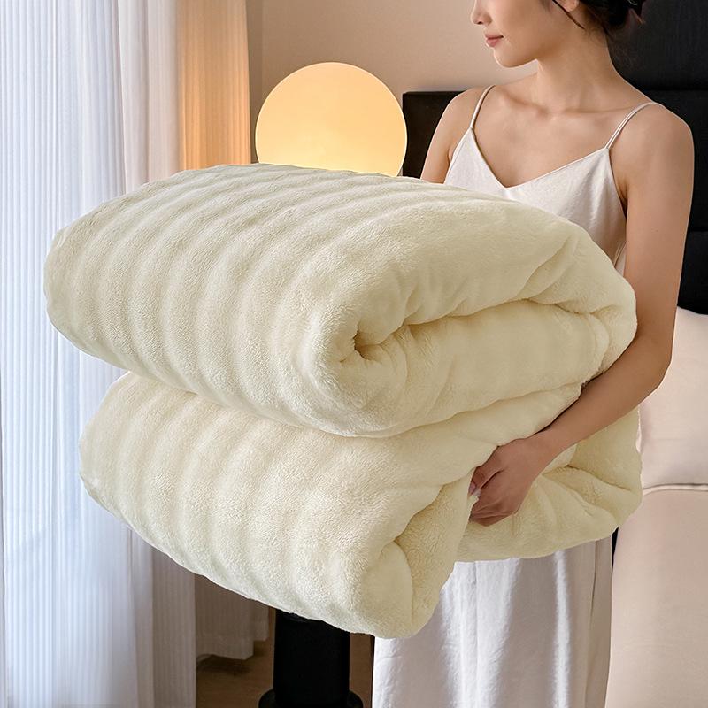 Bubble Velvet Blanket, Thickened Flannel, Coral Velvet Blanket, Office Nap Blanket, Single Air Conditioning Blanket