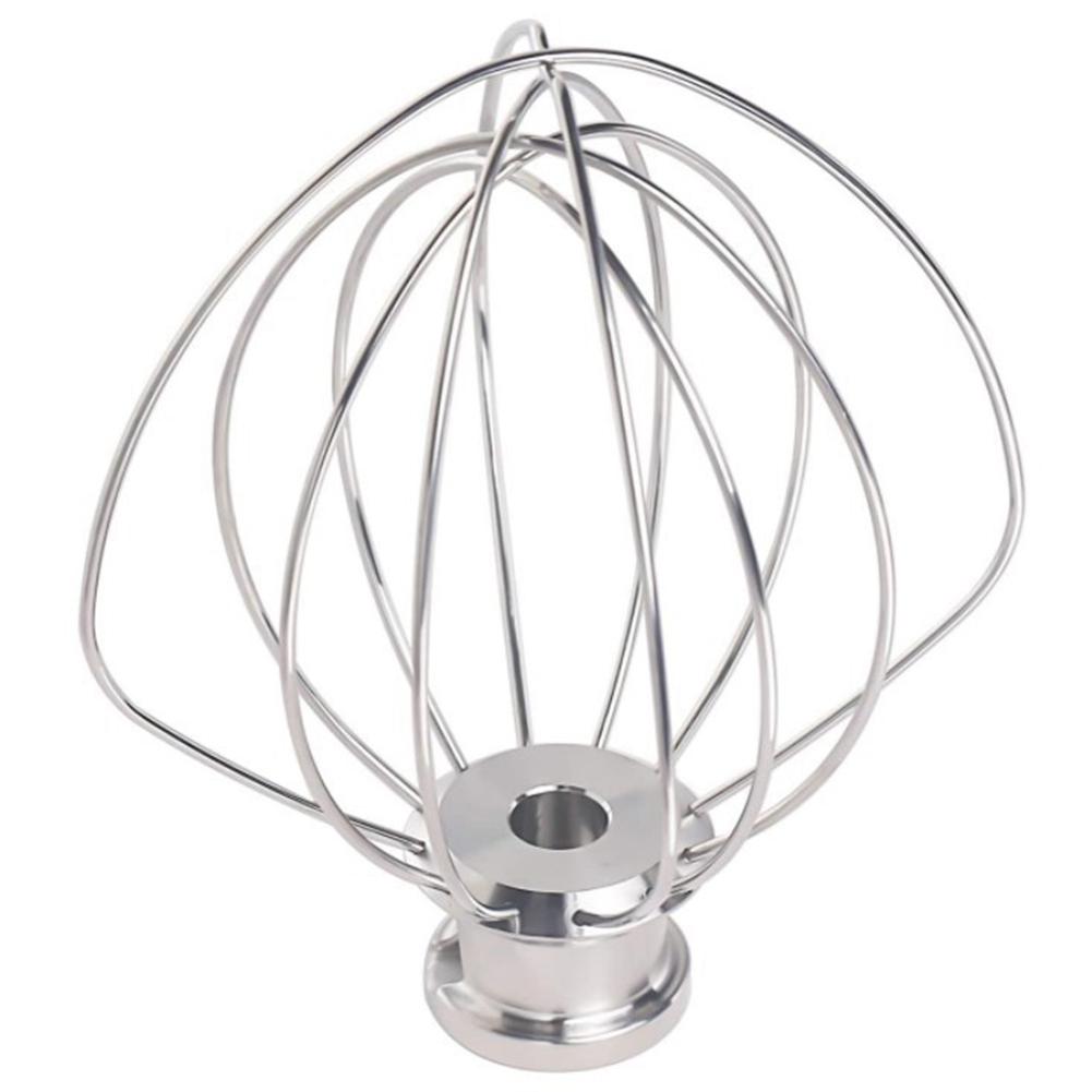 K45WW Stainless Steel Egg Whisk Mixer Mixing Head 4.5QT Fits for KitchenAid Mixer Hand Mixer Beater Replacement Part