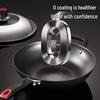 COOKER KING 32cm Cast Iron Non-Coated Stir-Fry Wok