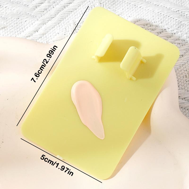 Colorful Palette Tray Mixing Ring Makeup Toner Spatula Liquid Mixing Foundation Cream Blending Cosmetic Make Up Tool For Travel