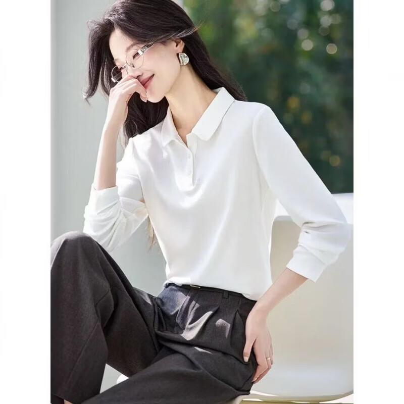 La Chapelle Women s Polo Neck Long Sleeve Shirt M