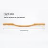 Beech Wood Rolling Pin Massager for Whole Body Gua Sha Therapy and Meridian Massage with Eight and Ten Beads