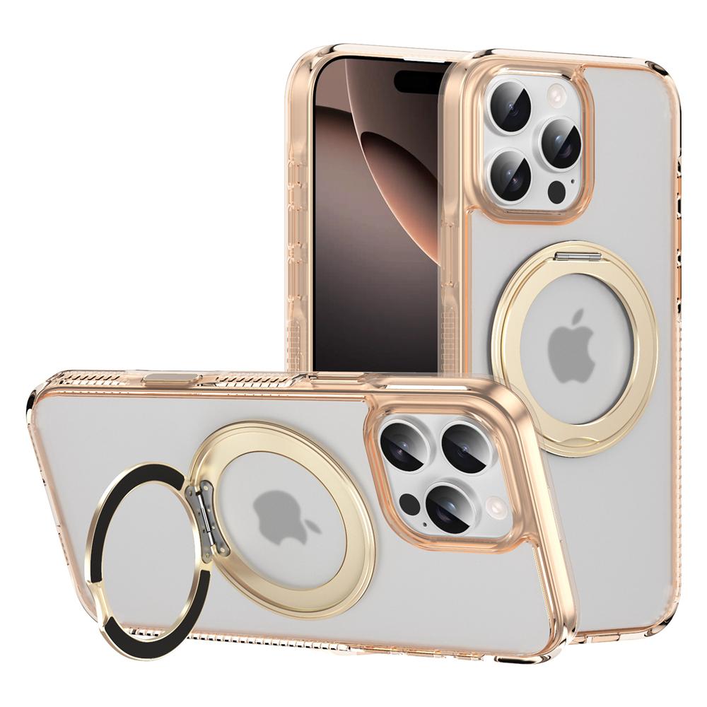 KEYSION Coque de protection pour iPhone 16 Pro Max 16 Plus avec bouton de contrôle tactile et anneau magnétique MagSafe 360, chargement sans fil, mat et transparent