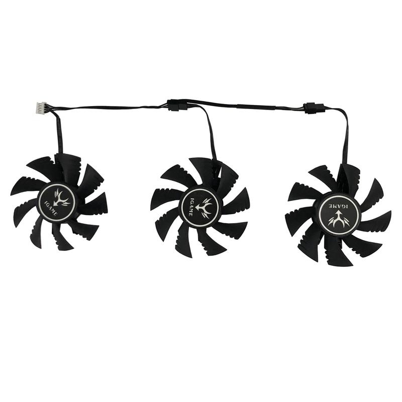 3Pcs/Set GPU Cooler Graphics Card Fan For Colorful iGame GTX1080 GTX 1070 1080 U-8GD5X LE VGA Video Replace